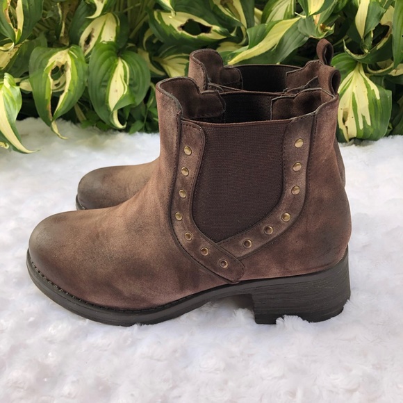 Electric Karma Shoes Electric Karma Brown Studded Ankle Niko Boot